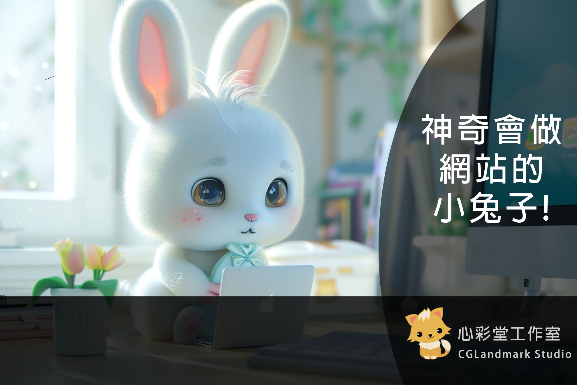 小兔子竟然在打電腦欸！🐰💻